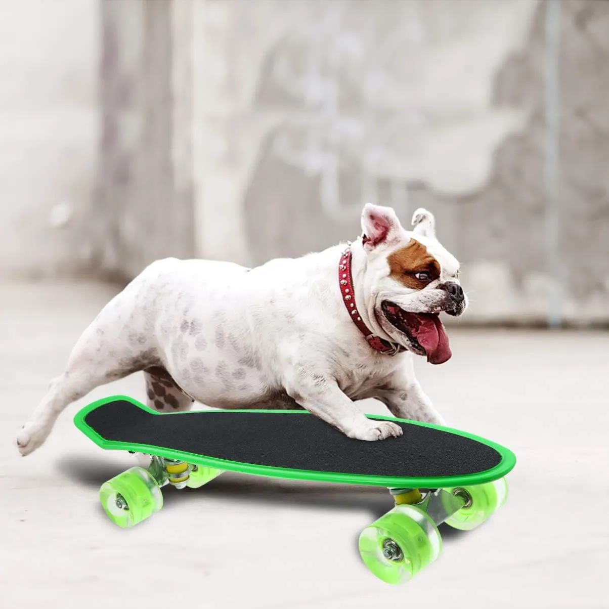 TOYANDONA Frosted Skateboard Outdoor Scooter with Four Wheels Skid Design Smooth Sliding and High Elastic PU Pads