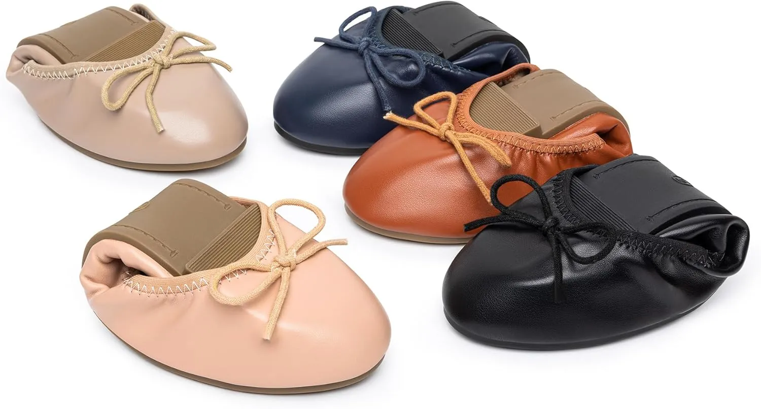 Trary Flats for Women, Ballet Flats with Bow, Dress Flats Shoes Comfortable