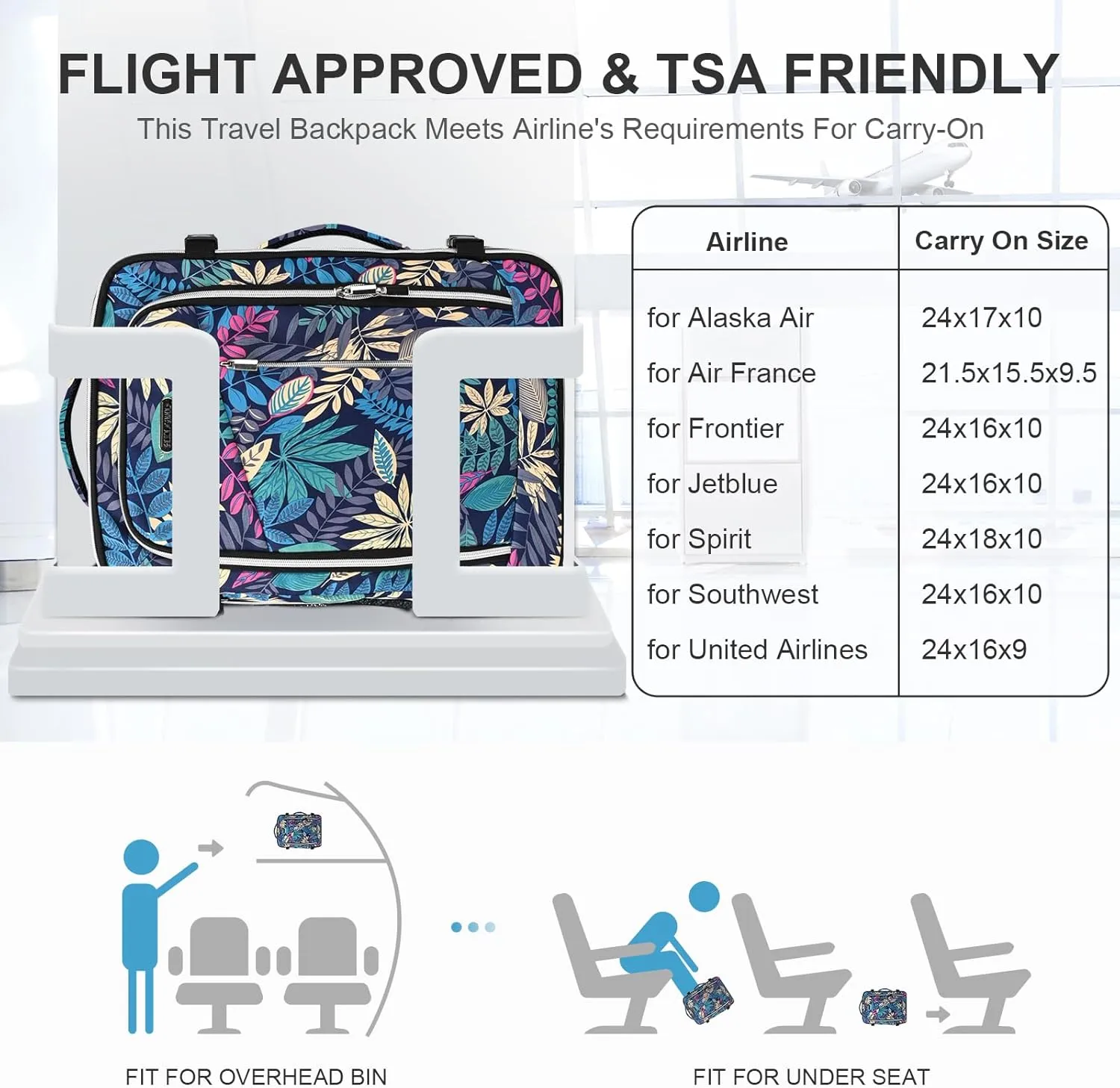 Travel Carry On 17.5" Laptop Expandable Backpack for Men Women, Personal Item Bag Waterproof Airline Approved with USB Charging Hole 3 Packing Cubes, Large Weekender Daypack Business Luggage Suitcase