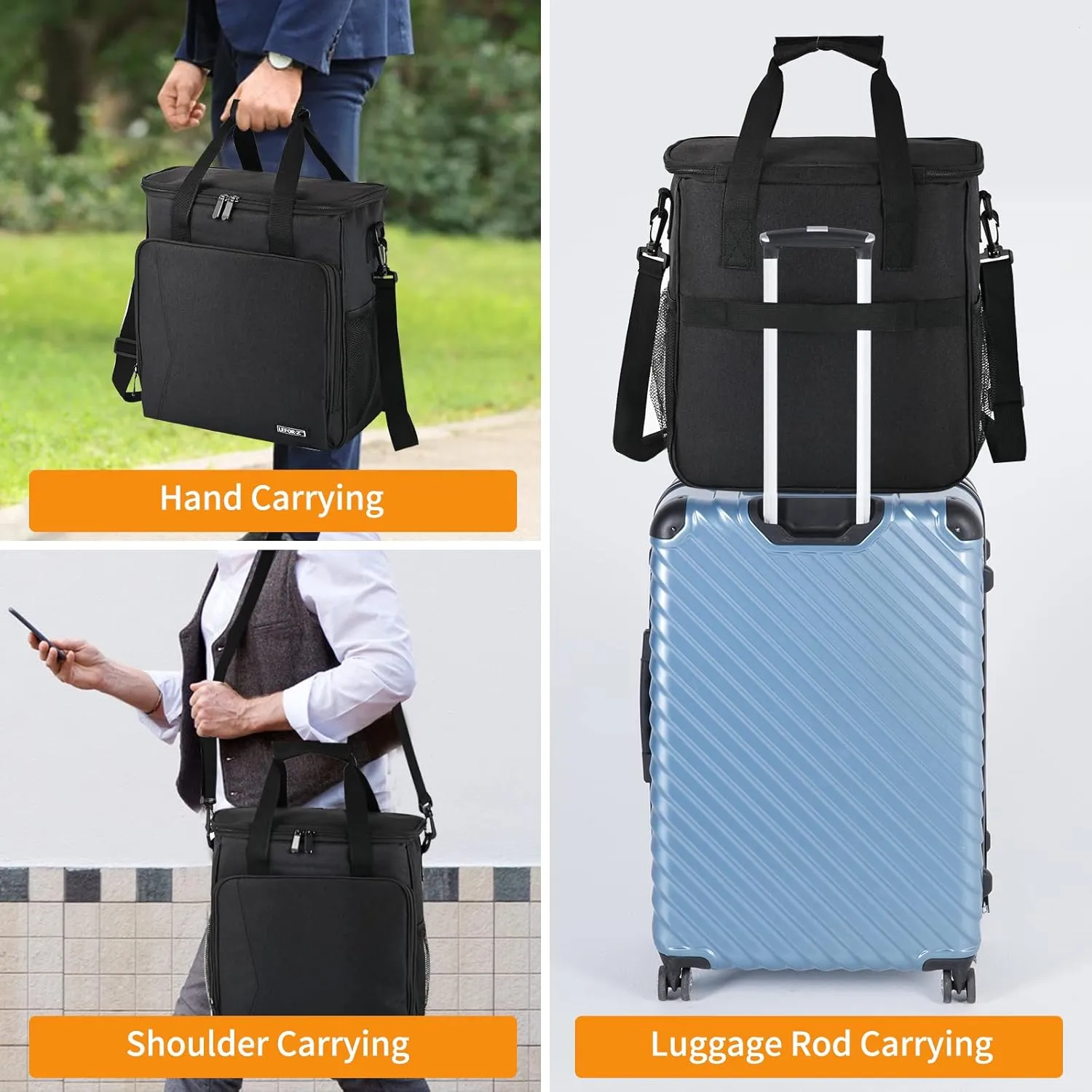 Travel Coffee Maker Carrying Bag Compatible with Keurig K-Slim/K-Express/K-Iced/Ninja PB051/PB041ST,Single Serve Coffee Maker Portable Storage Bag with Shoulder Strap(Patented Design)