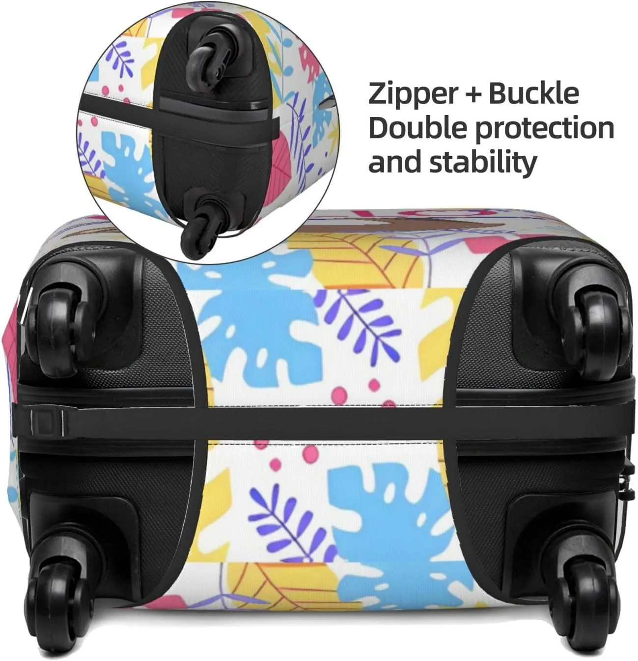 Travel Luggage Cover Suitcase Stretch Washable Cute Sloth Suitcase Protector Bag,Anti-Scratch With Zipper Closure Baggage Covers,Large