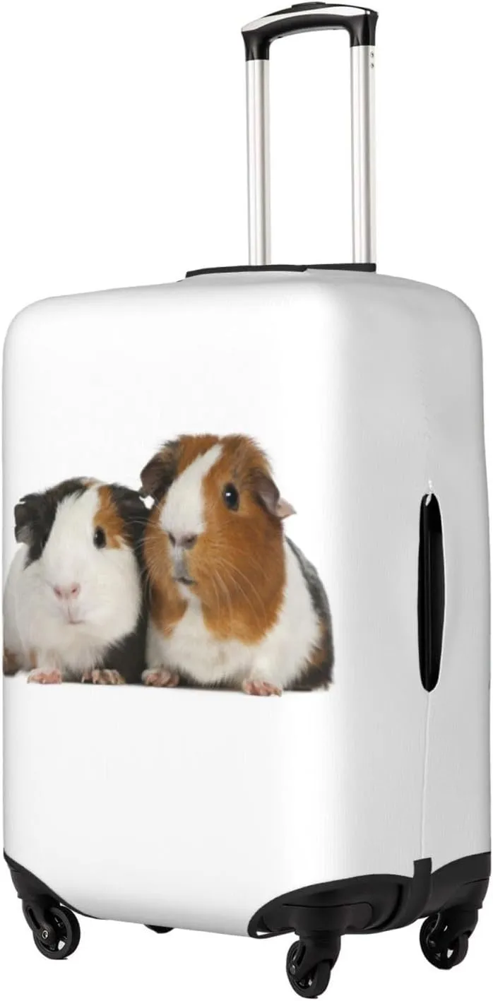 Travel Luggage Cover Suitcase Stretch Washable Guinea Pig Cute Animal Suitcase Protector Bag,Anti-Scratch Double-Sided Baggage Covers,Large