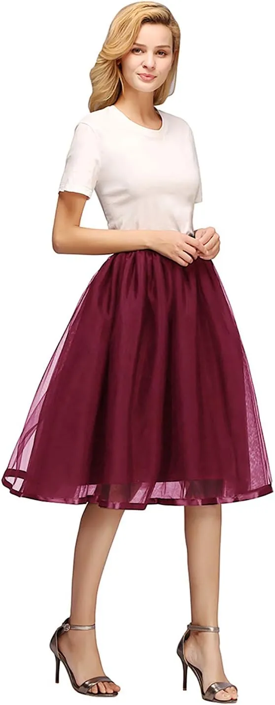 Tulle Tutu Skirt Classic Layered Ballet Tutu Skirts Puffy Skirt Short Cosplay Party Costume for Women and Girls