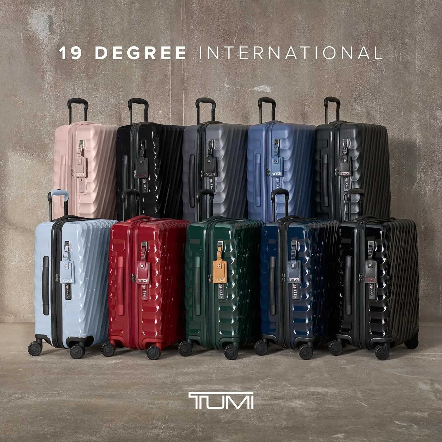 TUMI - 19 Degree International Expandable 4 Wheeled Carry-On - Hard Shell Suitcase - 21.8" X 14.0" X 9.0" - Mauve