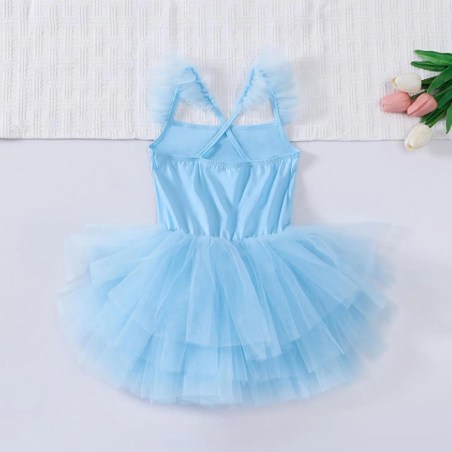 Tutu.kk Toddler Girls Ballet Skirted Leotards Strap Tutu Dress Party Costumes for Dance 18Months to 7t