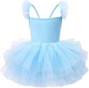 Tutu.kk Toddler Girls Ballet Skirted Leotards Strap Tutu Dress Party Costumes for Dance 18Months to 7t