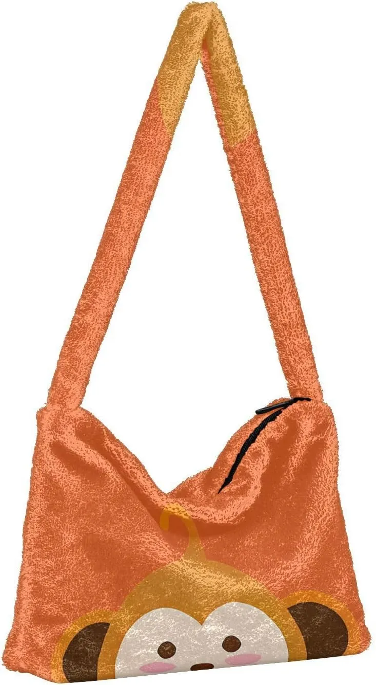 Two Dogs in Driver Seat Shoulder Tote Bag, Tote Bag with Shoulder Strap and Zipper, Lightweight Handbags for Women