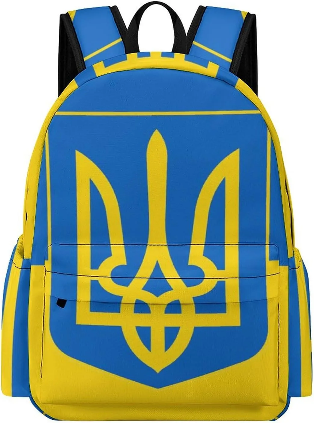 Ukraine Flag National Emblem Backpack for Mens Womens Shoulder Backpacks Travel Bag Laptop 16.5x11.8x5.9in