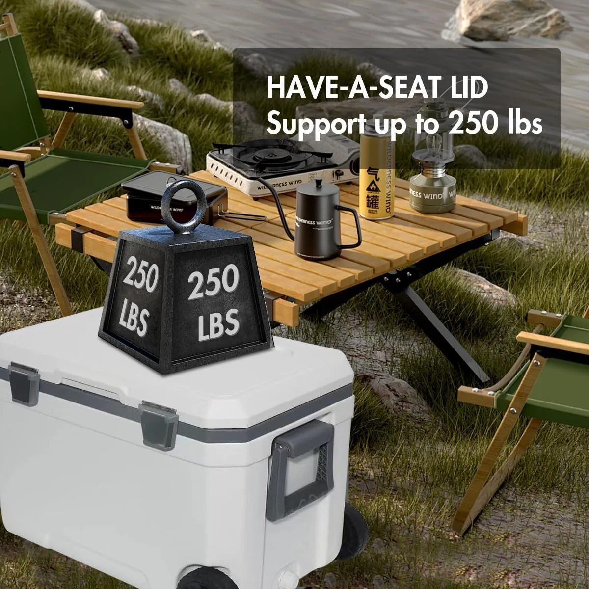 Ultra-Light Wheelded Cooler Insulated Portable Ice Chest 47.5 Quarts for Beach, Beverage, Camping, Beverage, Picnic, Fishing, Boat, Barbecue, 30% Lighter Than Romolded Colers