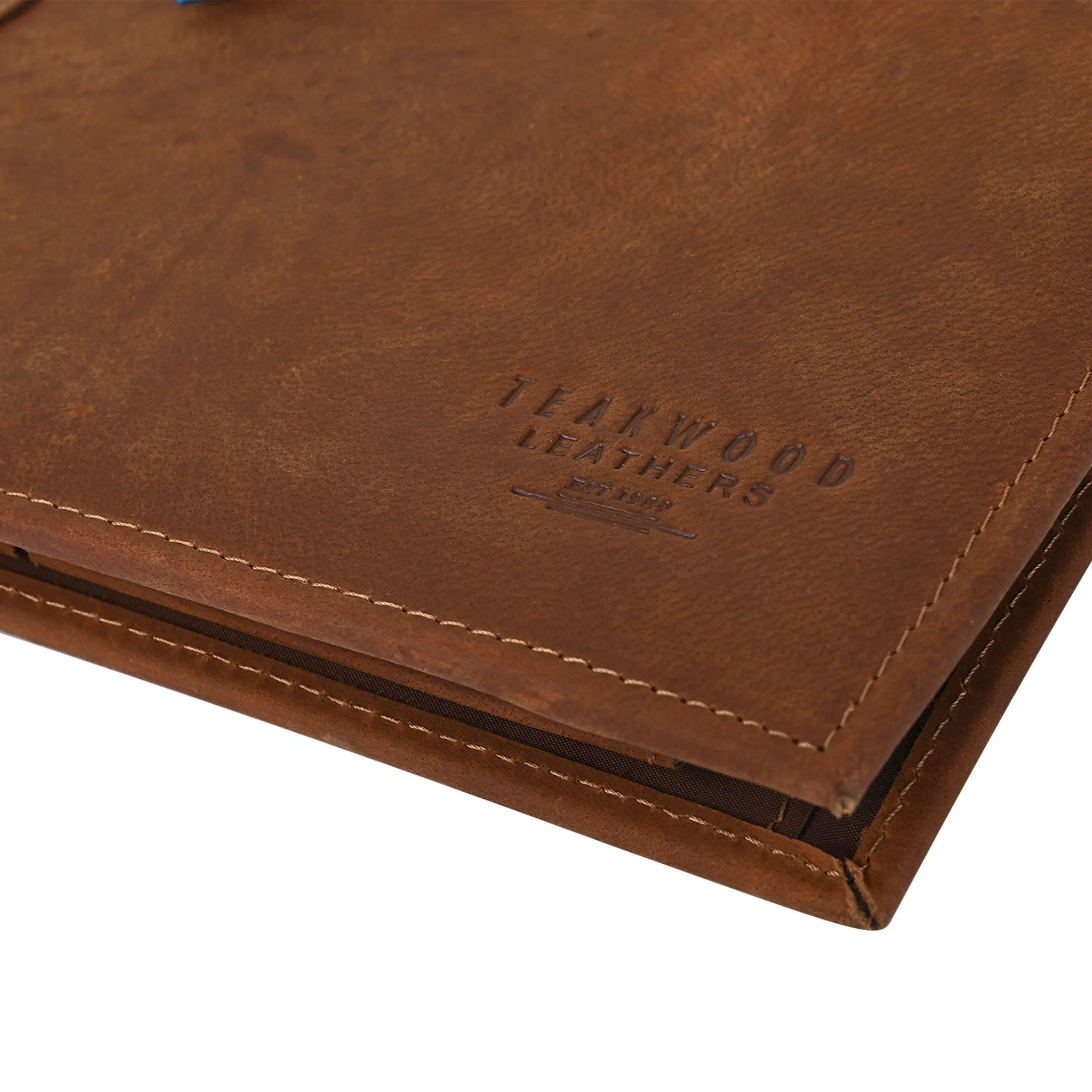 Unisex Brown Solid Genuine Leather Portfolio / File Folder - Clearance sale