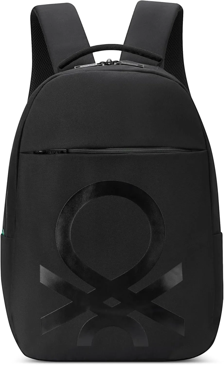 United Colors of Benetton Fabrica Backpack, Black, 15.6 Inch Laptop Sleeve