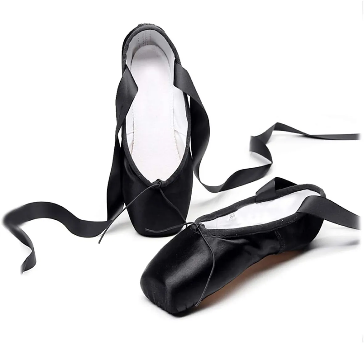 Unpafcxddyig Girls Womens Ballet Dance Toe Shoes Professional Satin Pointe Shoes Slippers