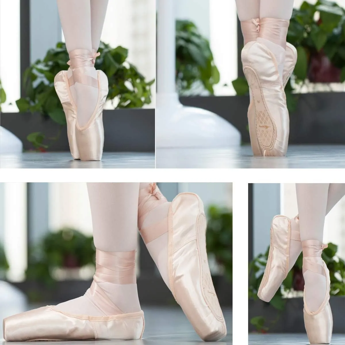 Unpafcxddyig Girls Womens Ballet Dance Toe Shoes Professional Satin Pointe Shoes Slippers