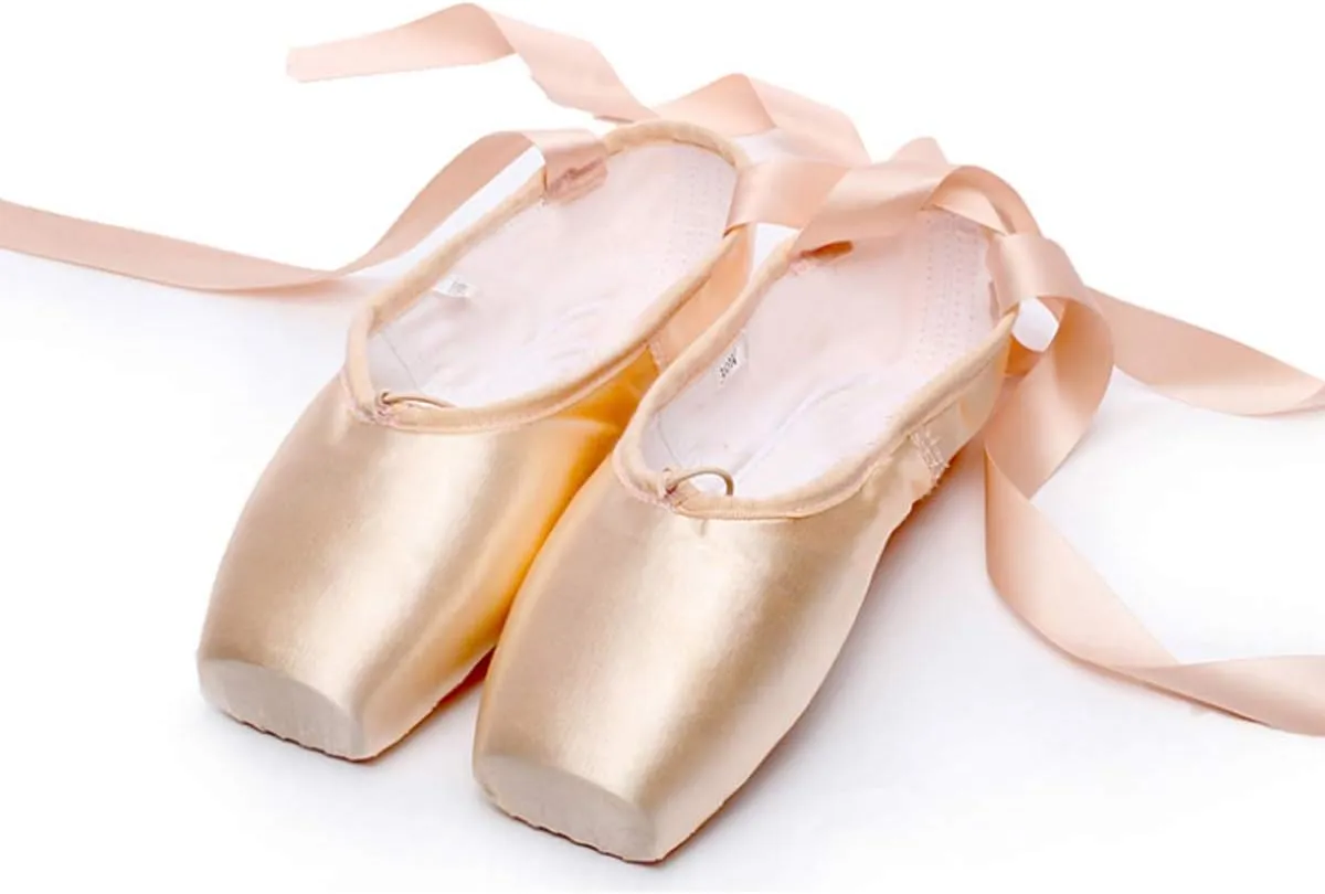 Unpafcxddyig Girls Womens Ballet Dance Toe Shoes Professional Satin Pointe Shoes Slippers