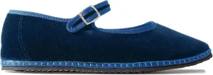 Velvet Ballet Flats for Women Cute Suede Round Toe Slip On Mary Jane Flats Casual Comfortable Ballerina Shoes