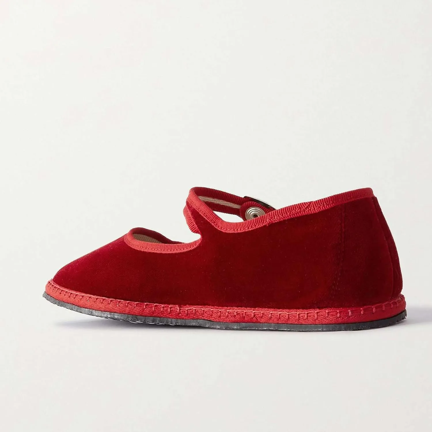 Velvet Ballet Flats for Women Cute Suede Round Toe Slip On Mary Jane Flats Casual Comfortable Ballerina Shoes