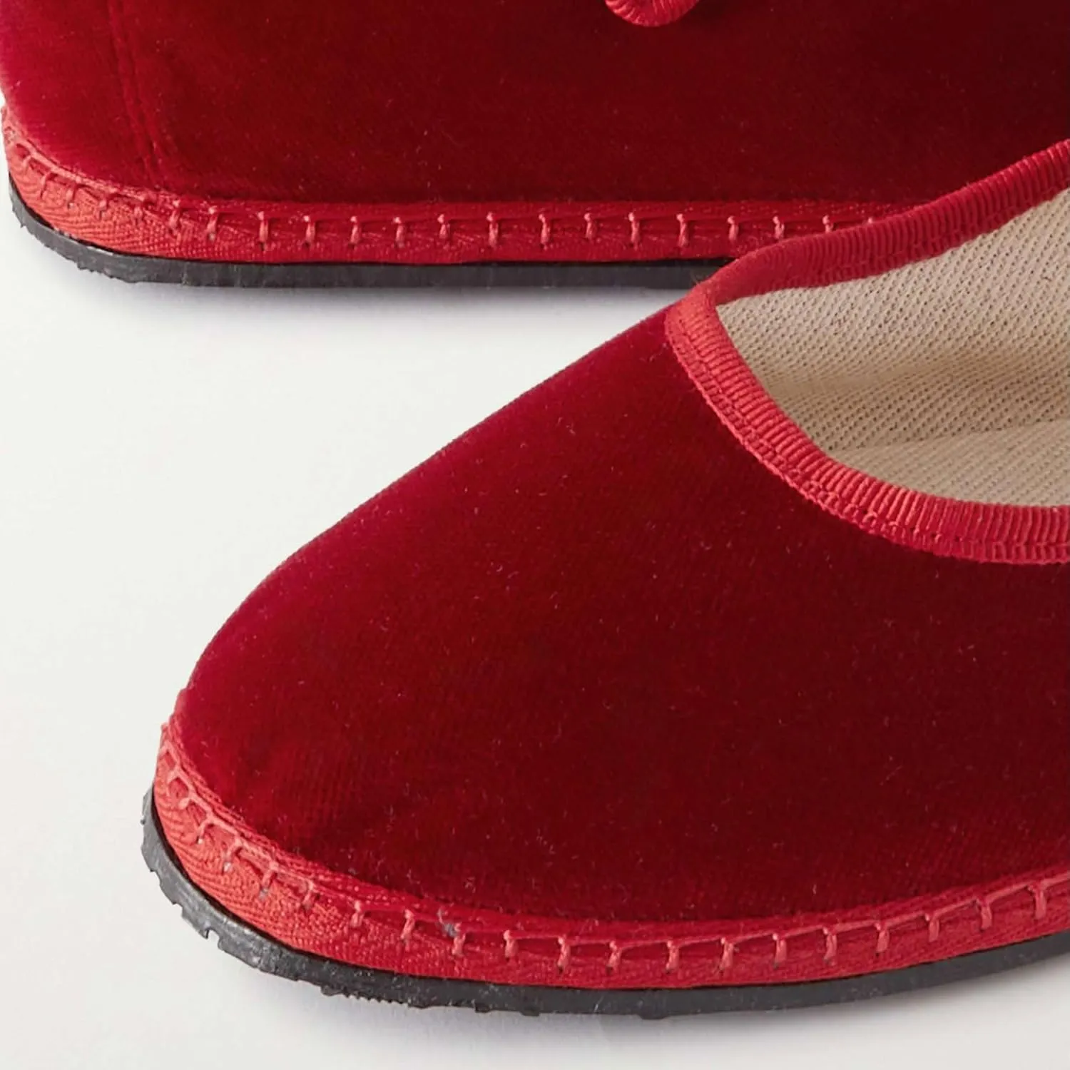 Velvet Ballet Flats for Women Cute Suede Round Toe Slip On Mary Jane Flats Casual Comfortable Ballerina Shoes