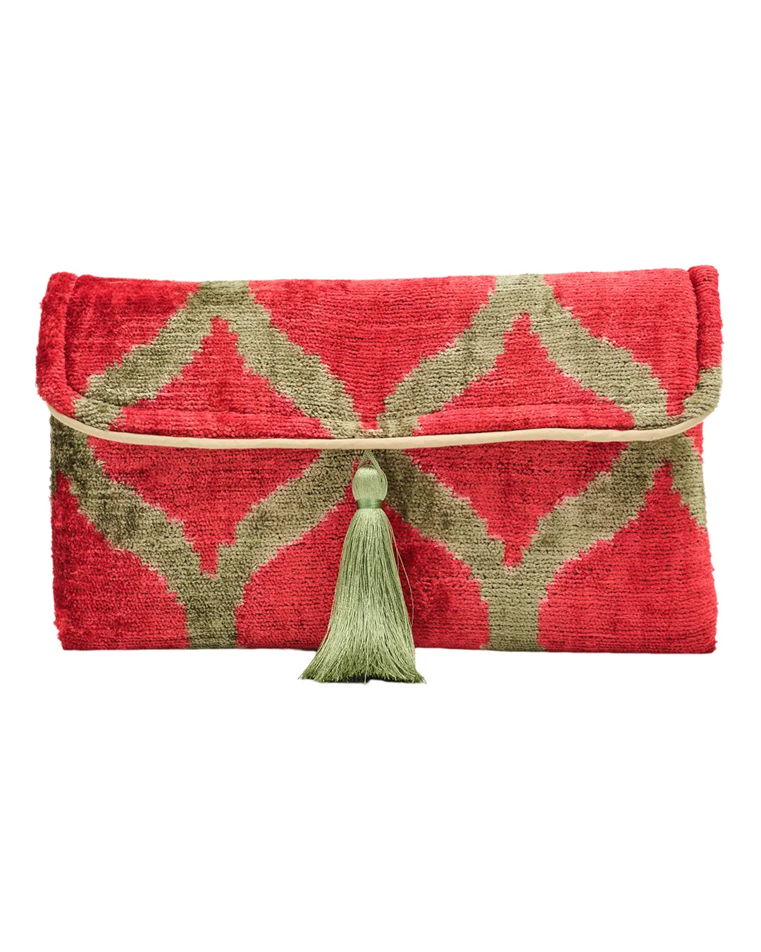 Velvet Silk Foldover Clutch 3C