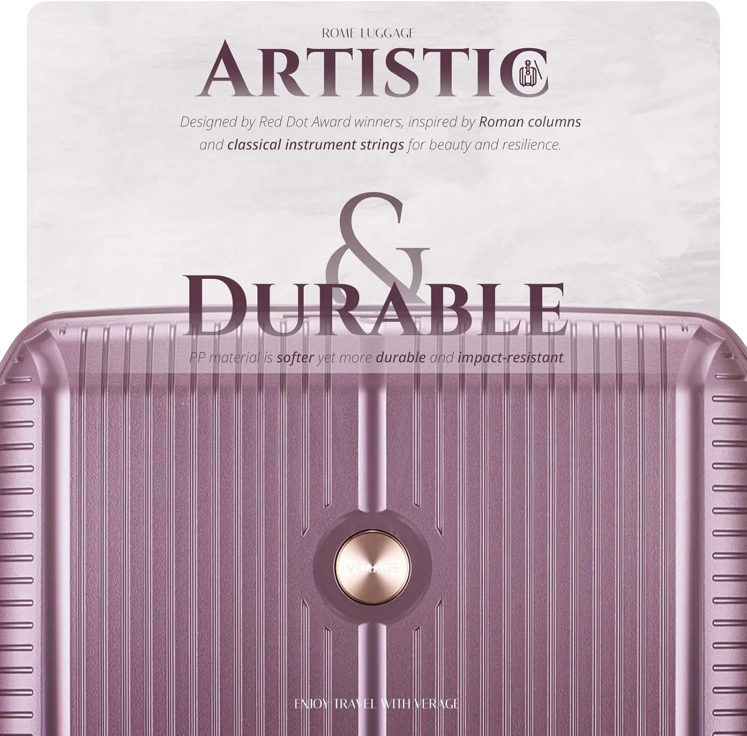 Verage Carry On Luggage With Spinner Wheels, Expandable Hardshell Spinner Suitcase for Travel, TSA Approved (Carry-On 20-Inch, Purple)