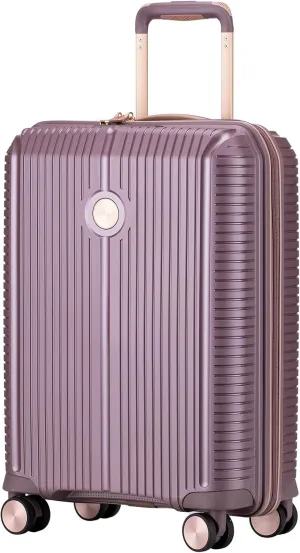 Verage Carry On Luggage With Spinner Wheels, Expandable Hardshell Spinner Suitcase for Travel, TSA Approved (Carry-On 20-Inch, Purple)