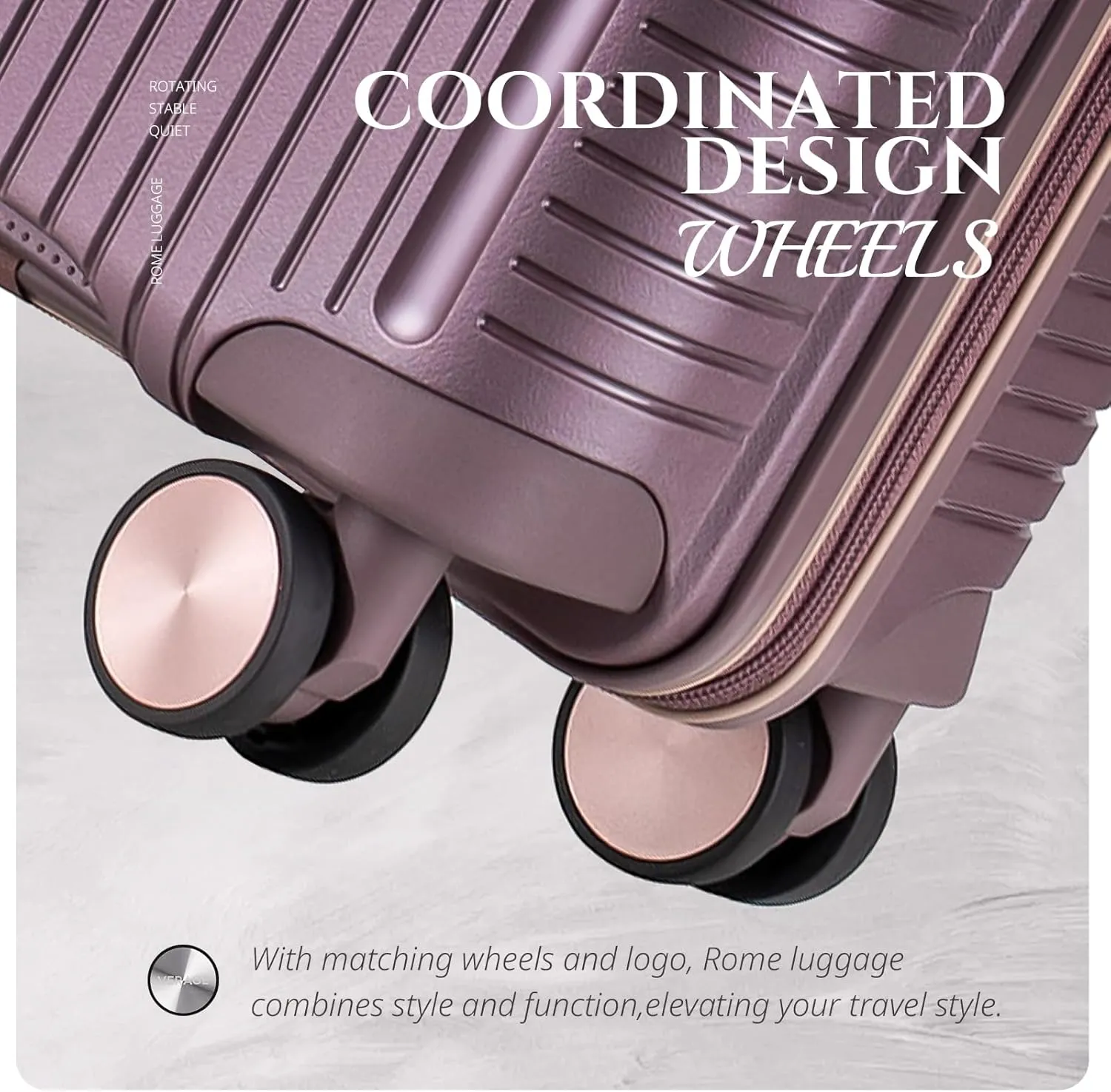 Verage Carry On Luggage With Spinner Wheels, Expandable Hardshell Spinner Suitcase for Travel, TSA Approved (Carry-On 20-Inch, Purple)