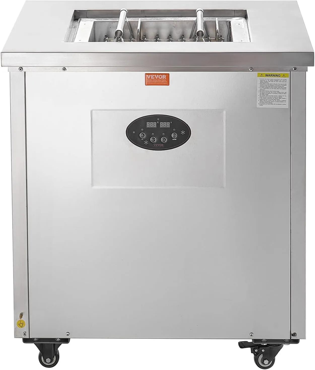 VEVOR Commercial Popsicle Machine, Single Mould Set - 40 PCS Ice Pops Making Machine, Stainless Steel Commercial Ice Lolly Maker, Ice Sticks Popsicle Machine for Bar, Cafes, Milktea Stores