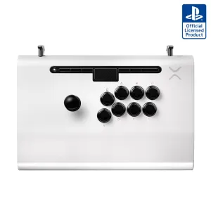 Victrix Pro FS Playstation Esports Fight Stick for PS4, PS5, PC, Durable Aluminum, Sanwa Denshi Buttons, Ergonomic Wrist Slope, Detachable Joystick, Tournament Grade for Fighting Games (White)