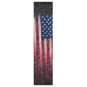 Vintage American Flag Black Skateboard Grip Tape Design Bubble Free Fusion Scooter Grip Tape Longboard Grip Tape Waterproof Cruiser Griptape, 44×10 Inch