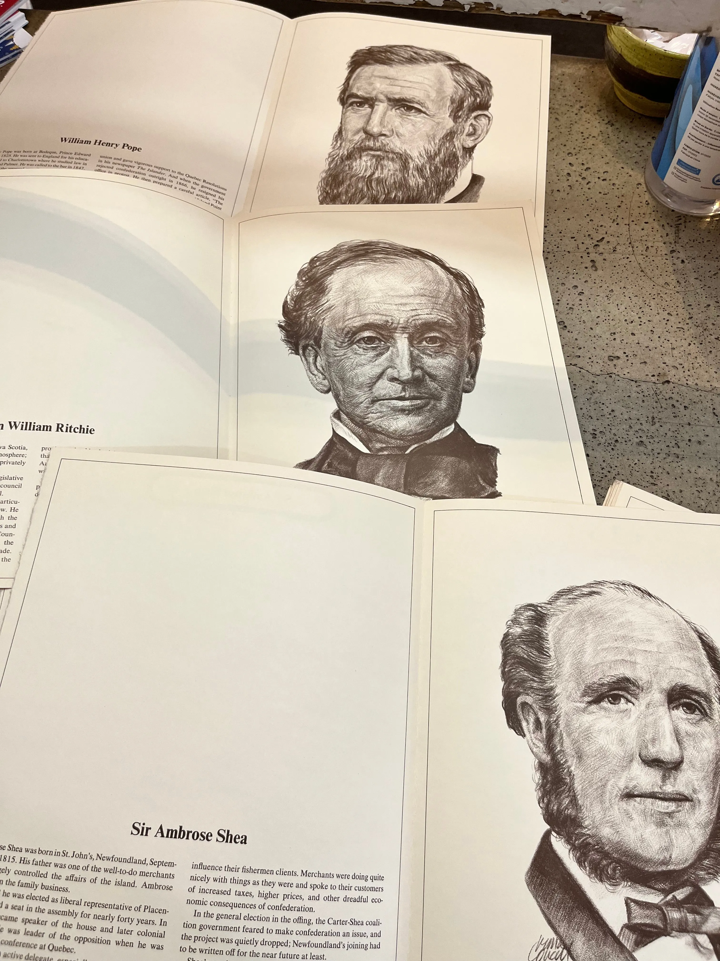 Vintage "The Fathers of Confederation Portfolio" Set