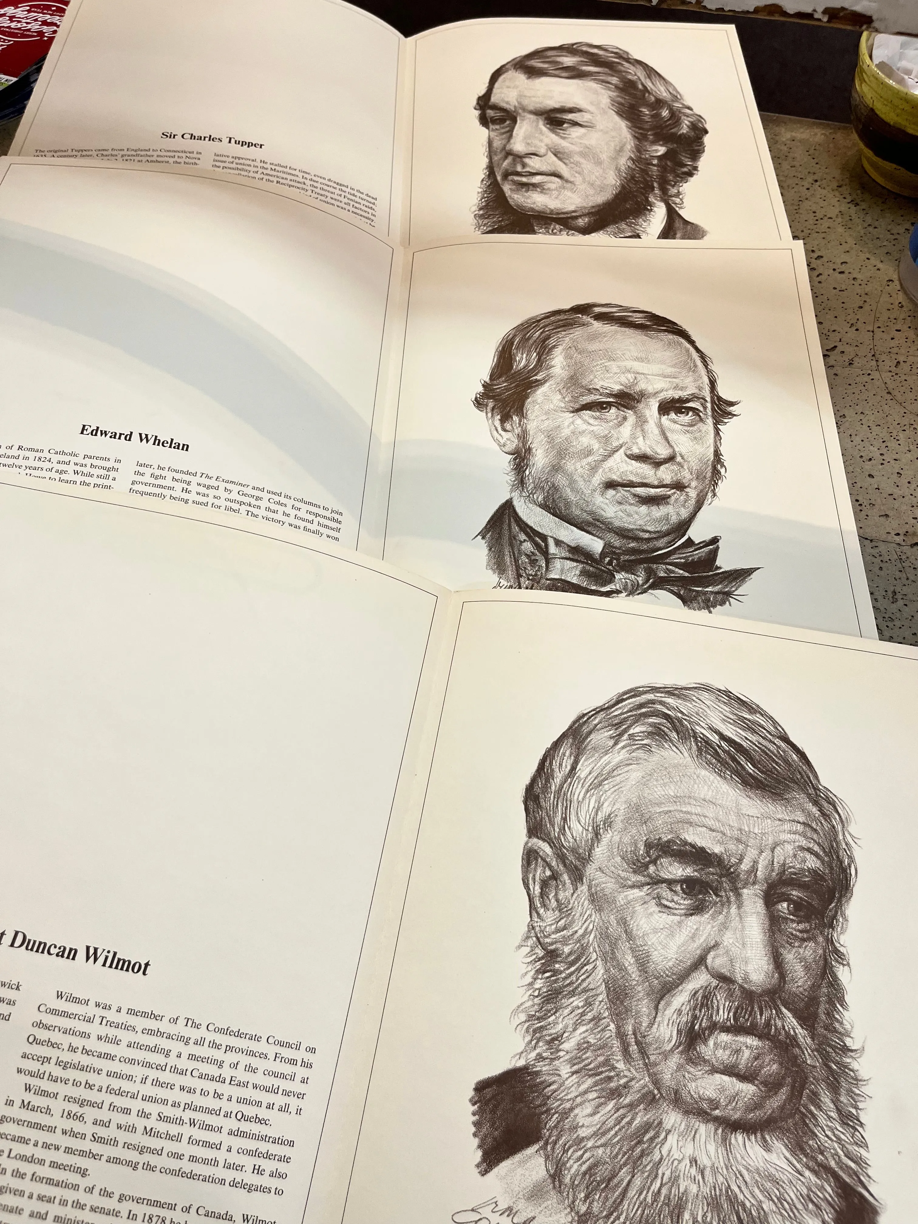 Vintage "The Fathers of Confederation Portfolio" Set