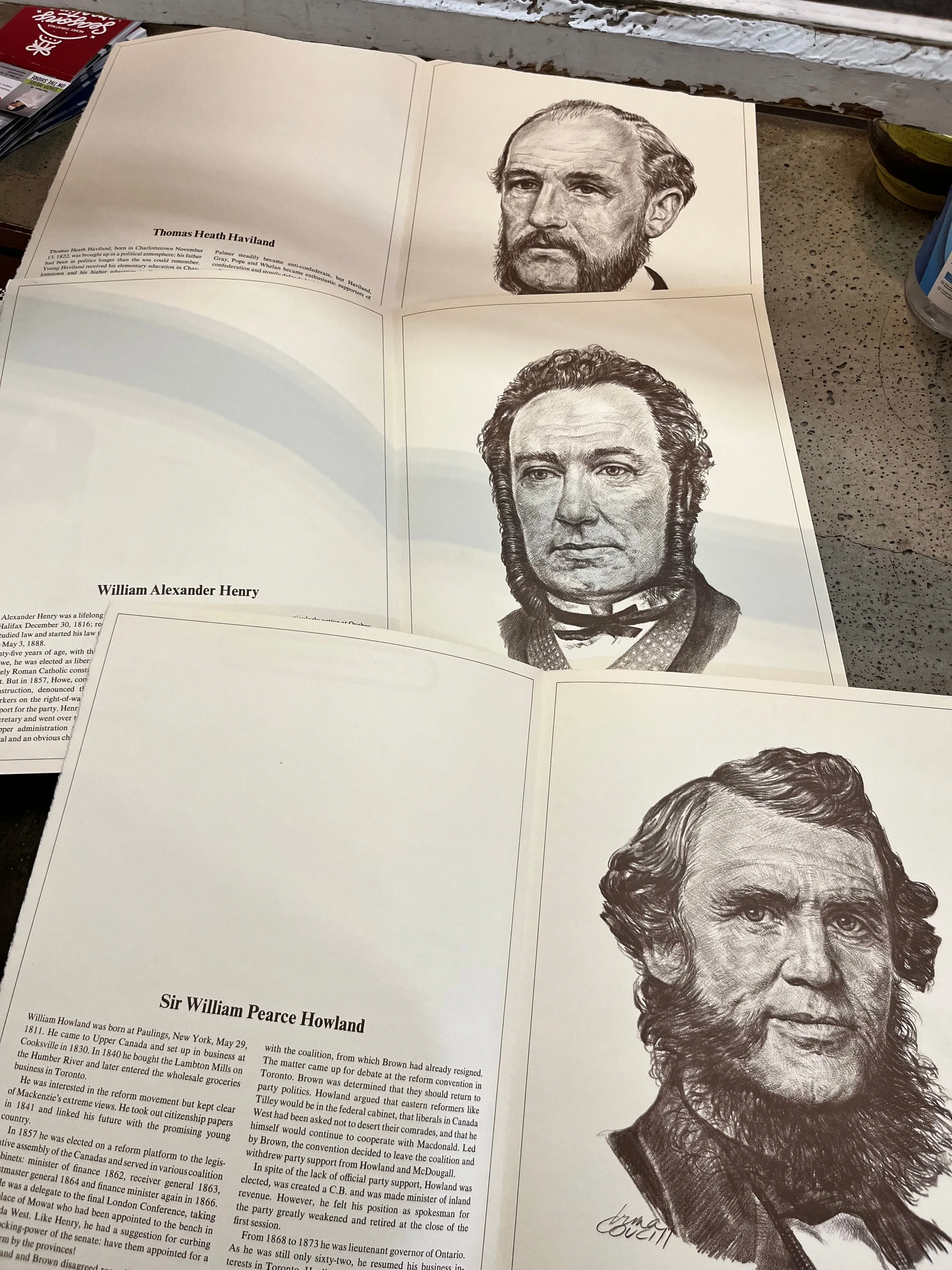 Vintage "The Fathers of Confederation Portfolio" Set