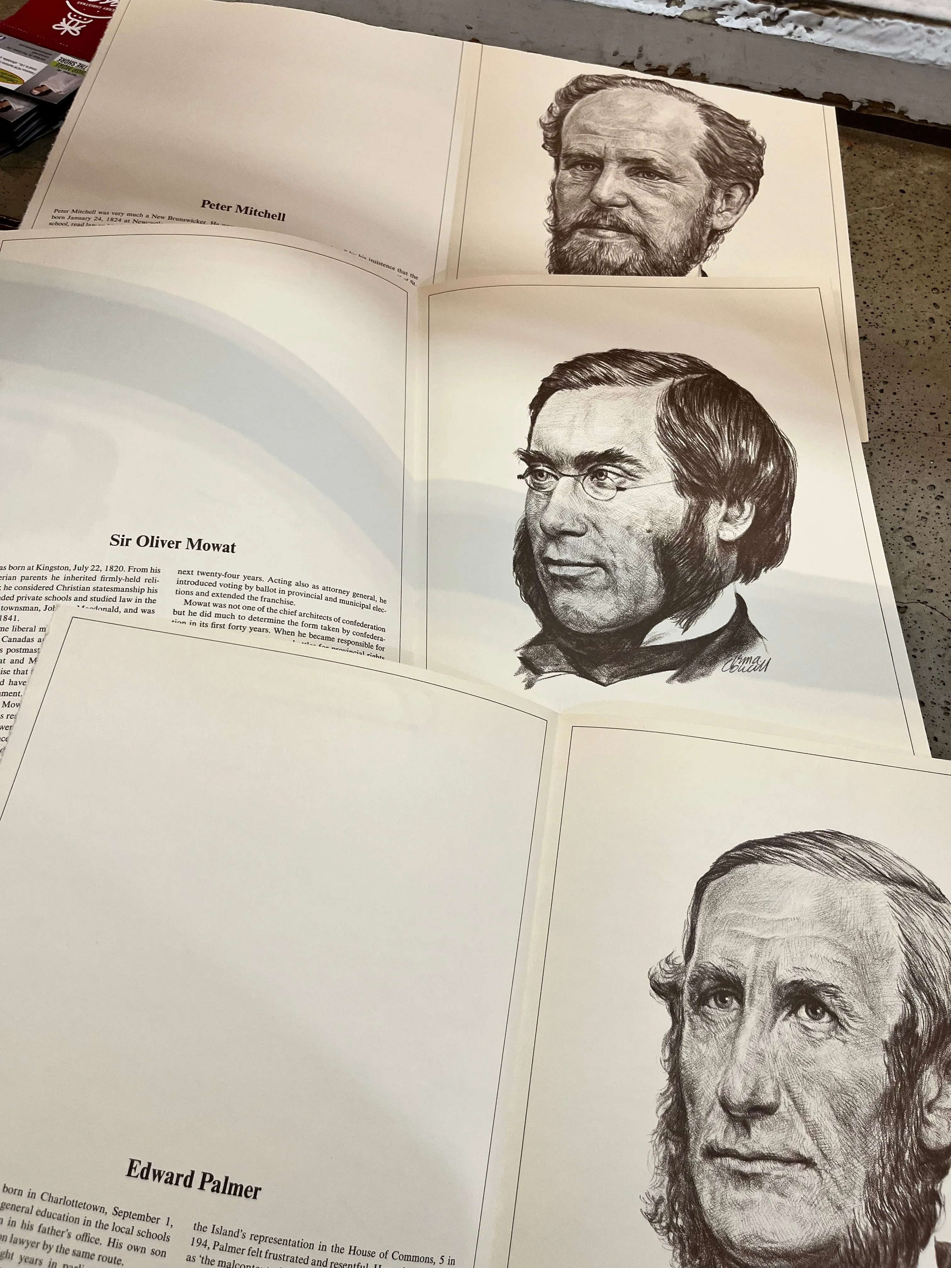 Vintage "The Fathers of Confederation Portfolio" Set