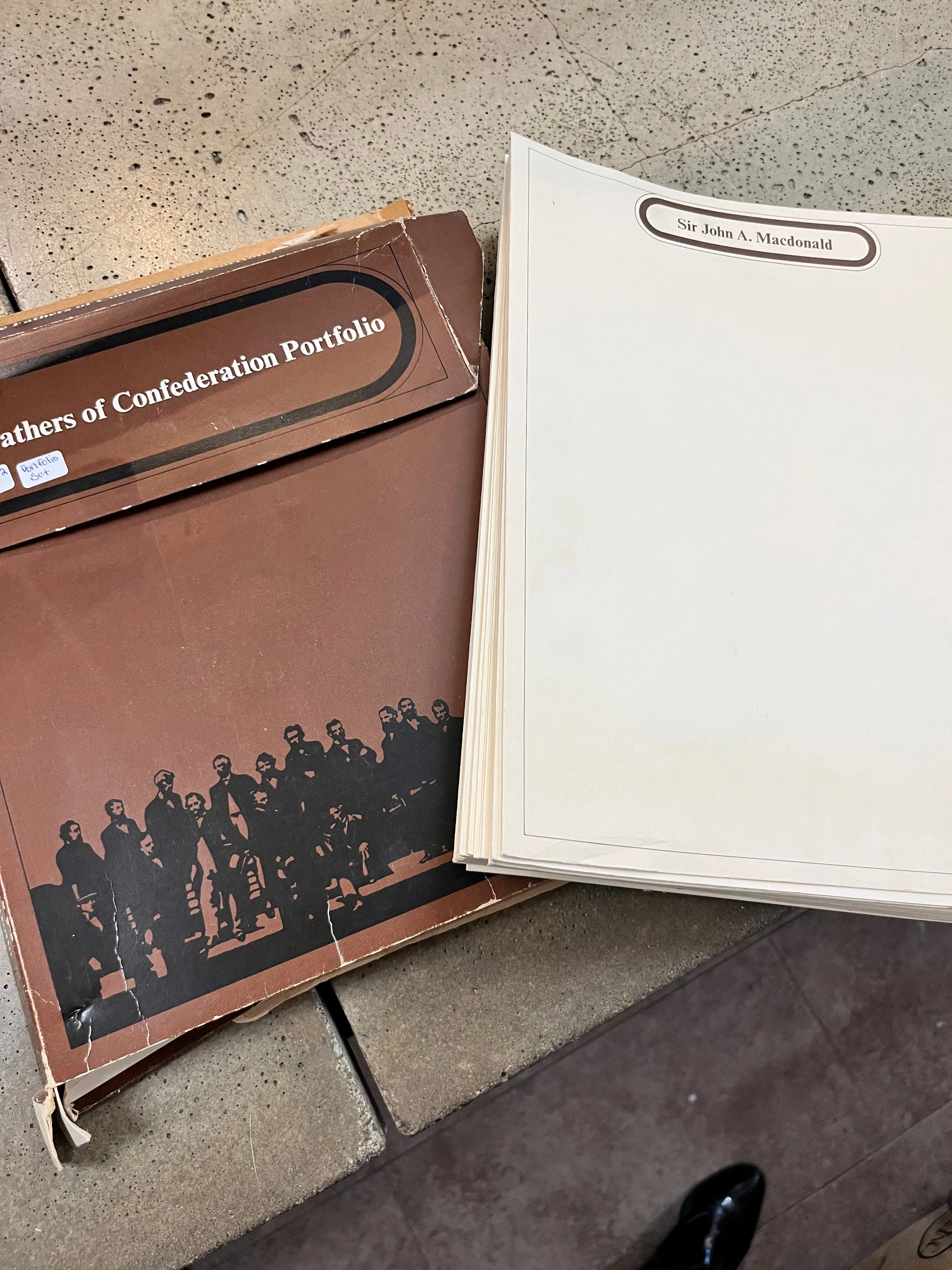 Vintage "The Fathers of Confederation Portfolio" Set