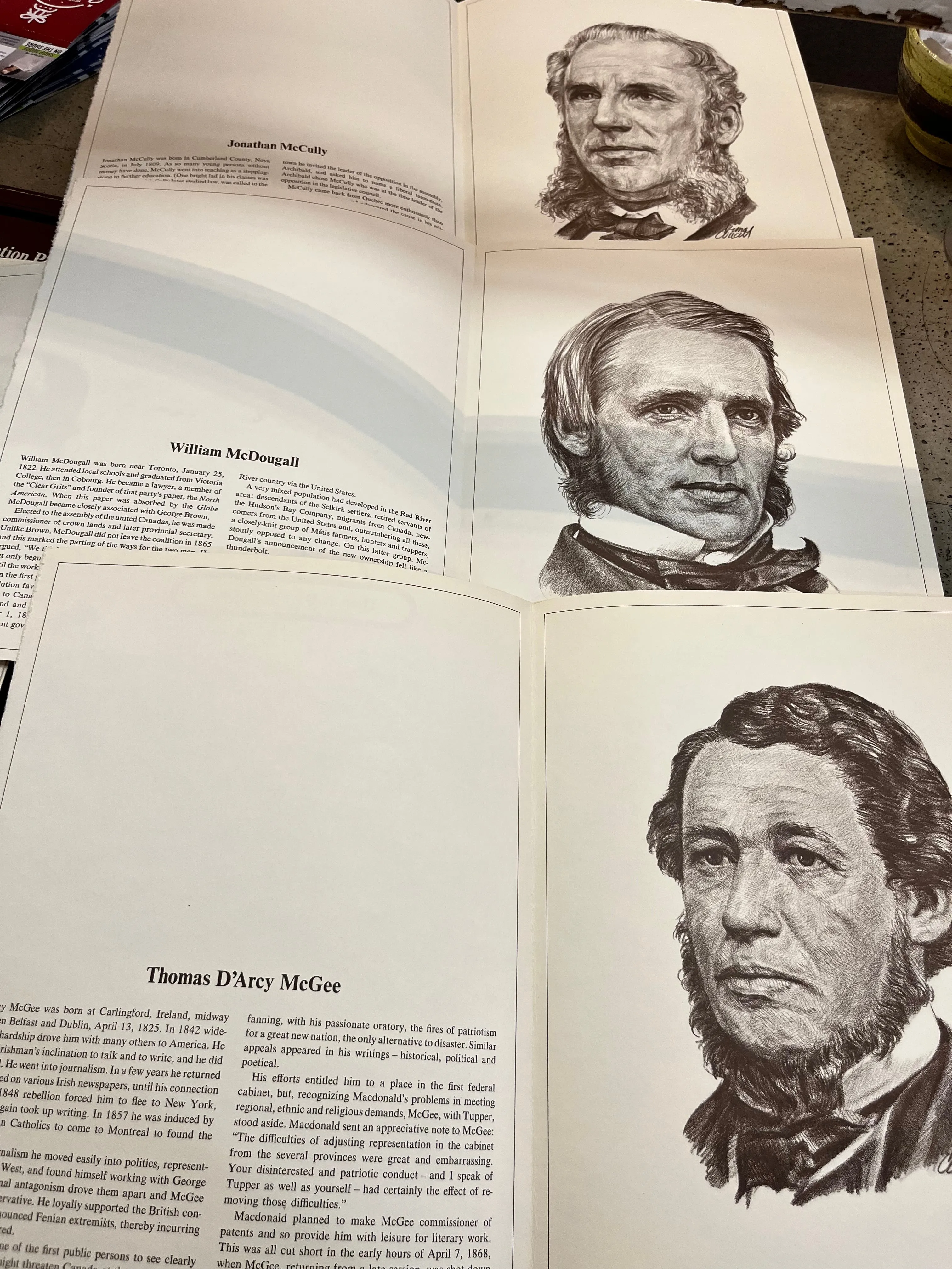 Vintage "The Fathers of Confederation Portfolio" Set
