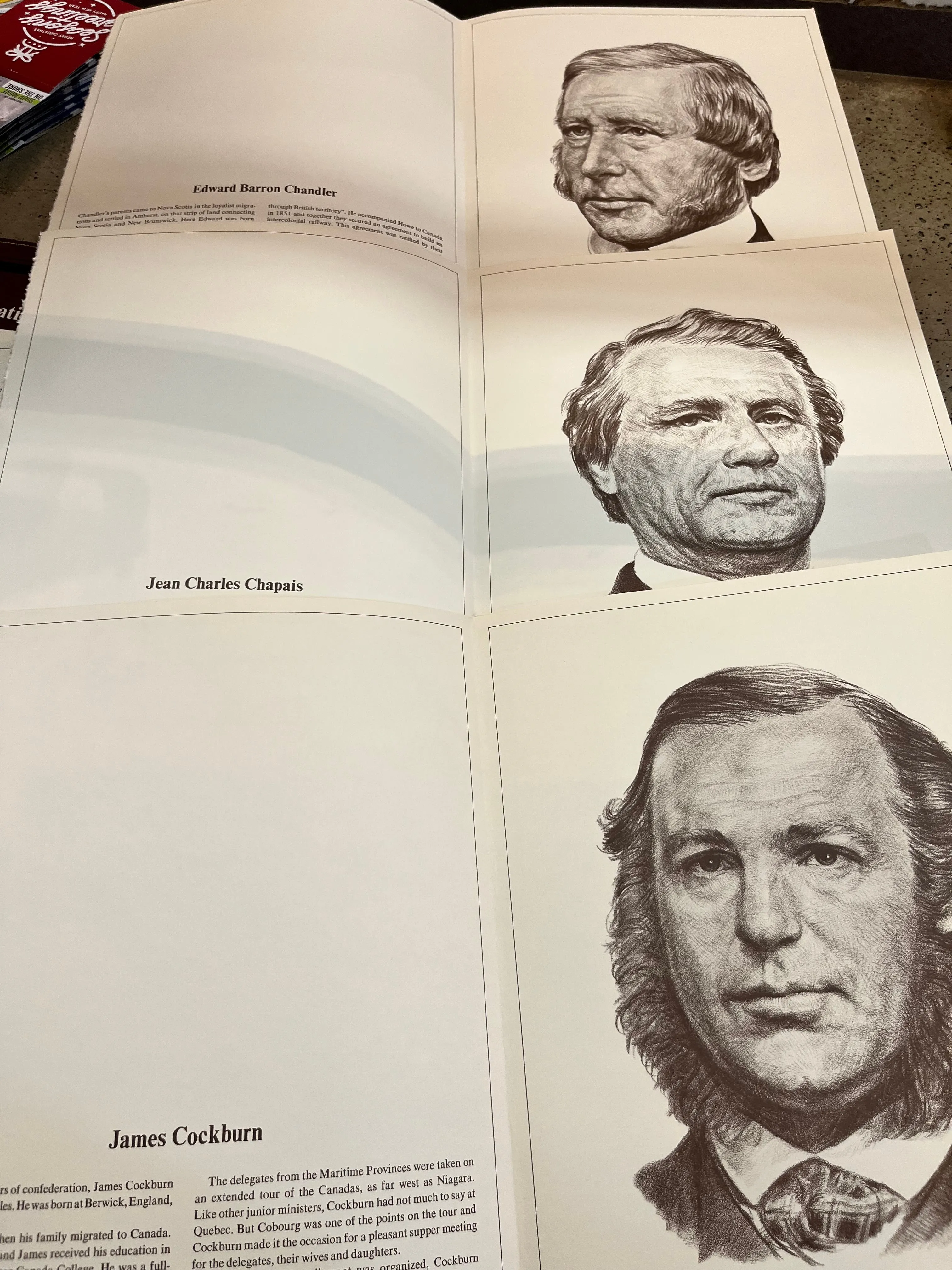 Vintage "The Fathers of Confederation Portfolio" Set