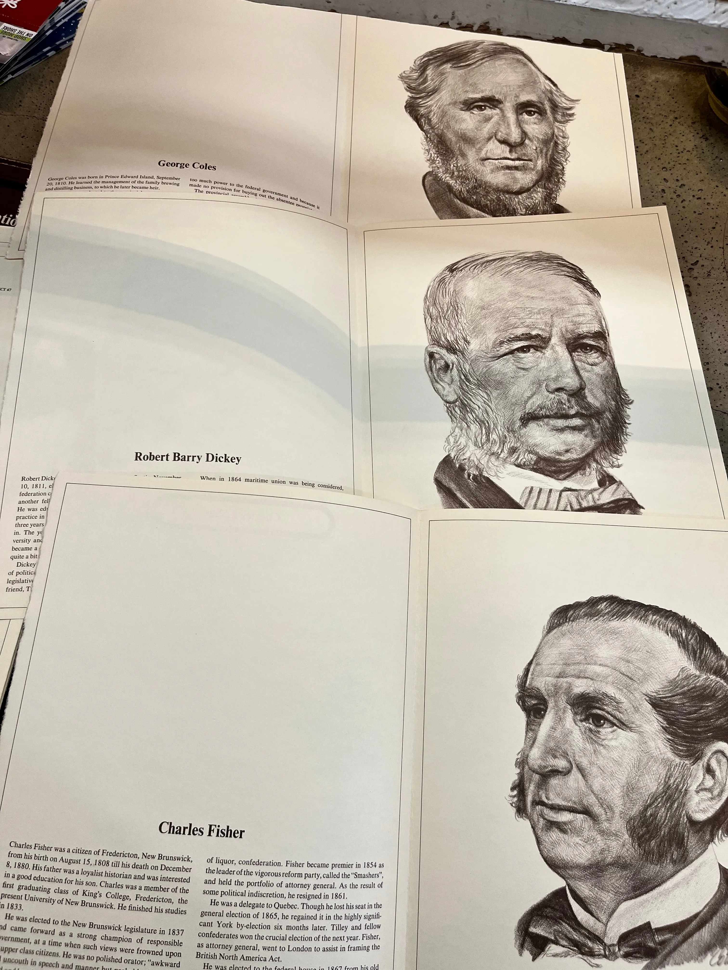Vintage "The Fathers of Confederation Portfolio" Set