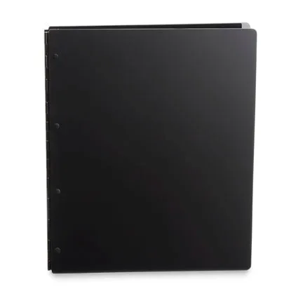 Vista Acrylic Screwpost Portfolio Book - Onyx (Matte Black)   20 Archival Sheet Protectors - SELECT A SIZE