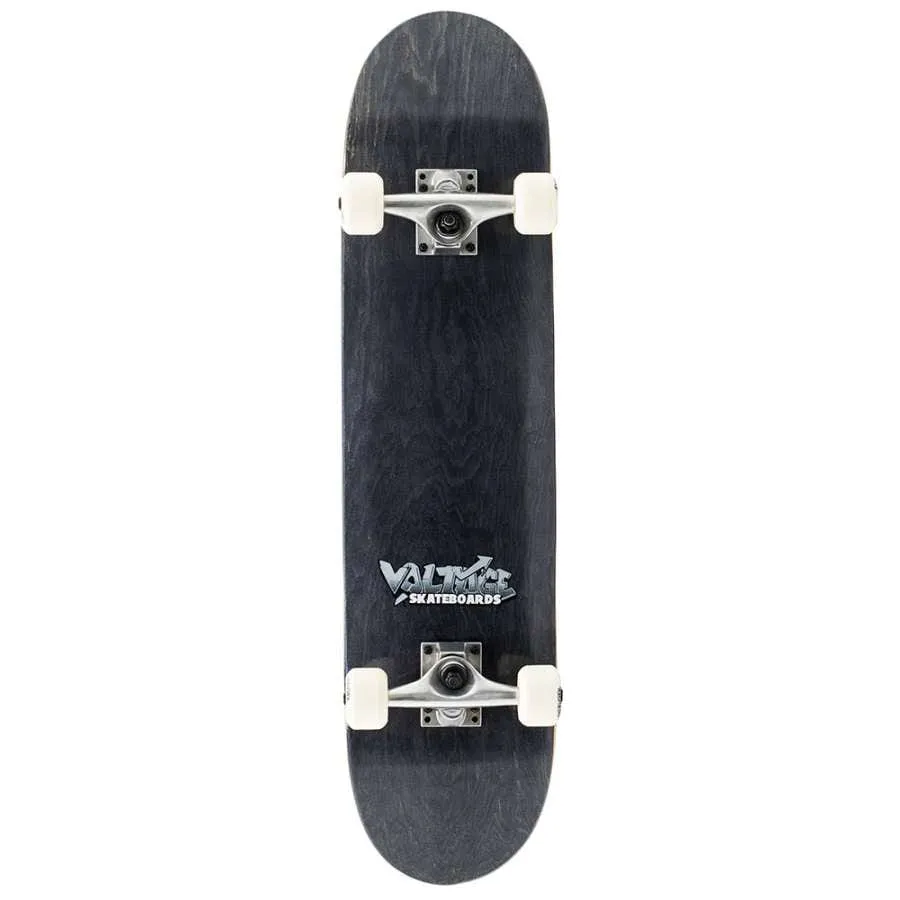Voltage Graffiti Logo Black Complete Skateboard - 7.5" x 31"