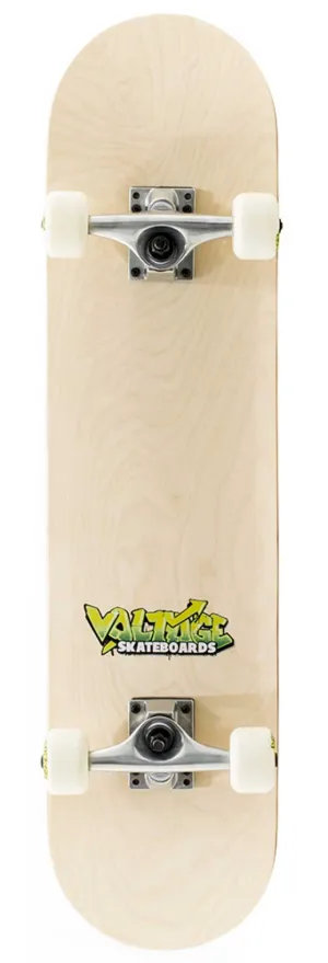 Voltage Graffiti Logo Natural Complete Skateboard - 7.5" x 31"