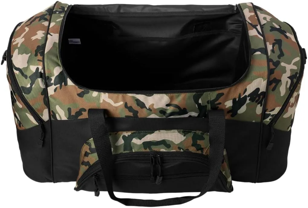 West Virginia University Duffel Bag LARGE WVU Suitcase or Gym Sports Gear Bag (Camo)
