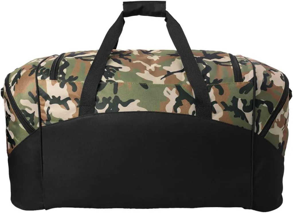 West Virginia University Duffel Bag LARGE WVU Suitcase or Gym Sports Gear Bag (Camo)