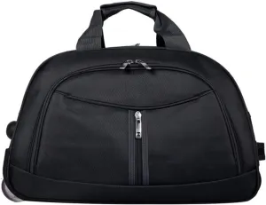 Wheeled Duffle Bag Foldable Bag Large Weekend Bag, Expandable Travel Duffel Bag,for Shopping Travel(Black,Large)