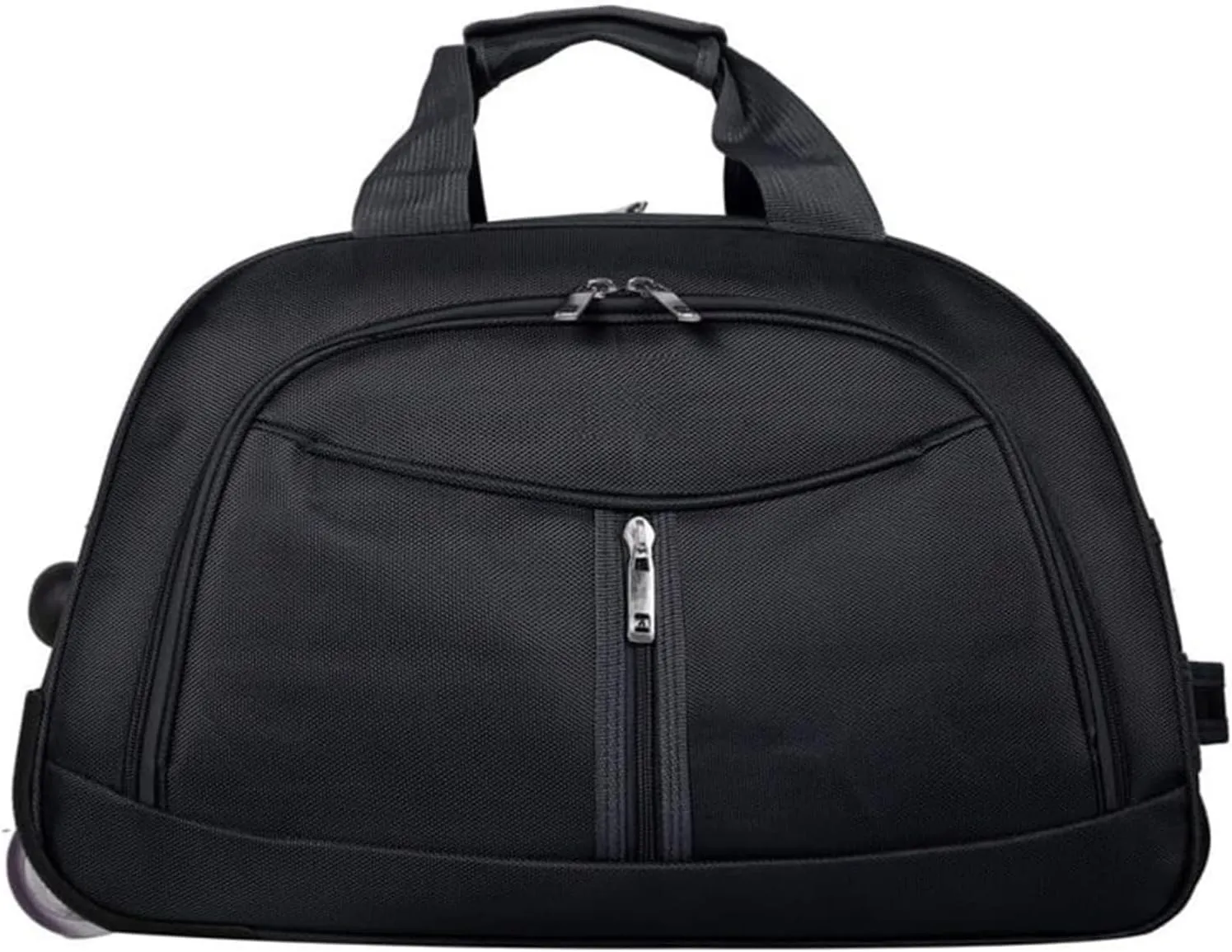 Wheeled Duffle Bag Foldable Bag Large Weekend Bag, Expandable Travel Duffel Bag,for Shopping Travel(Black,Large)