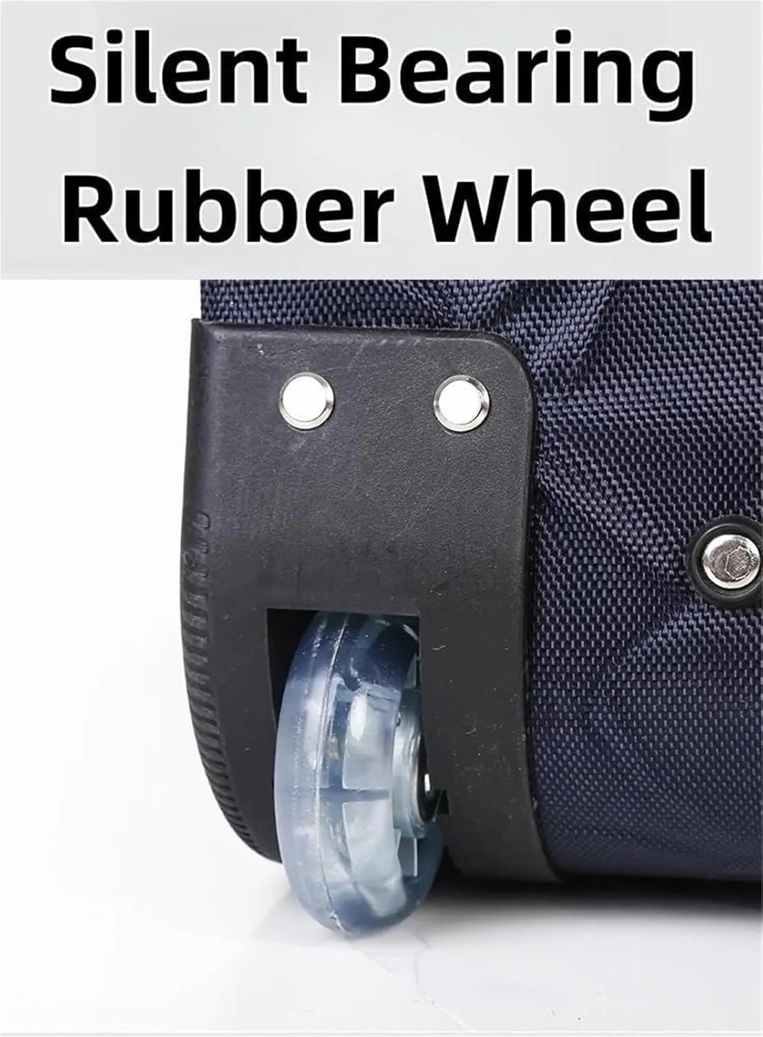 Wheeled Duffle Bag Foldable Bag Large Weekend Bag, Expandable Travel Duffel Bag,for Shopping Travel(Black,Large)