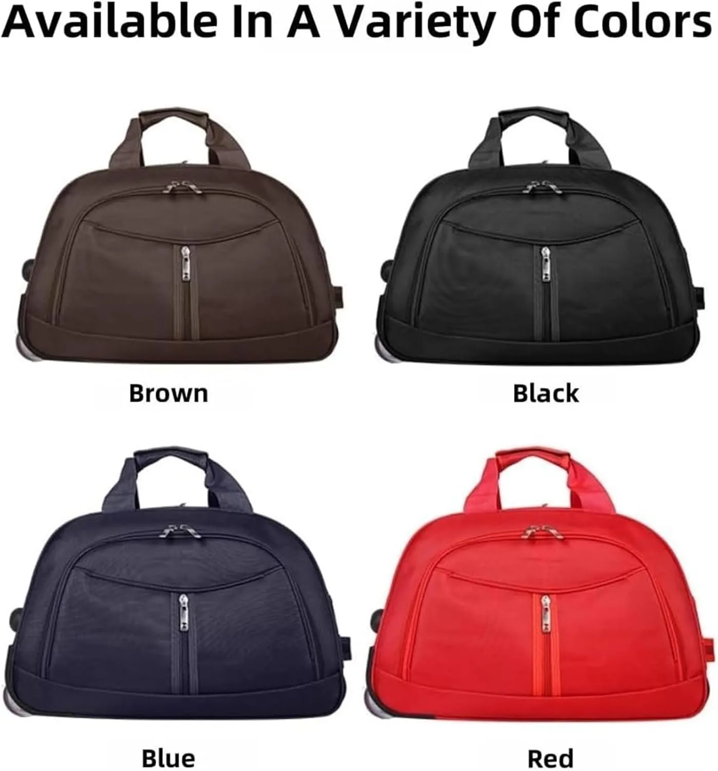 Wheeled Duffle Bag Foldable Bag Large Weekend Bag, Expandable Travel Duffel Bag,for Shopping Travel(Black,Large)