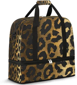 Wild Roar Travel Duffel Bag, Travel Essentials, Gym Bag for Women, Weekender Overnight Bag With Shoes Compartment, Carry On Bags for Airplanes