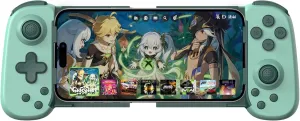 Wireless Phone Controller for iPhone/Android, Mobile Game Controller with Hall Joystick Suitable for Xbox Cloud Gaming, PS Remote Play, Steam Link, Call of Duty & More - Green