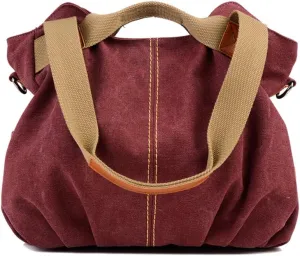 Women Ladies Bags Vintage Hobo Canvas Daily Purse Shoulder Tote Shopper Handbag