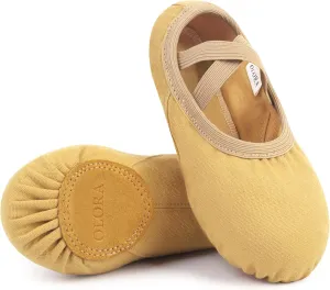 Women's Ballet Shoes Canvas Dance Slippers Yoga Practice Shoes for Girls/Adults