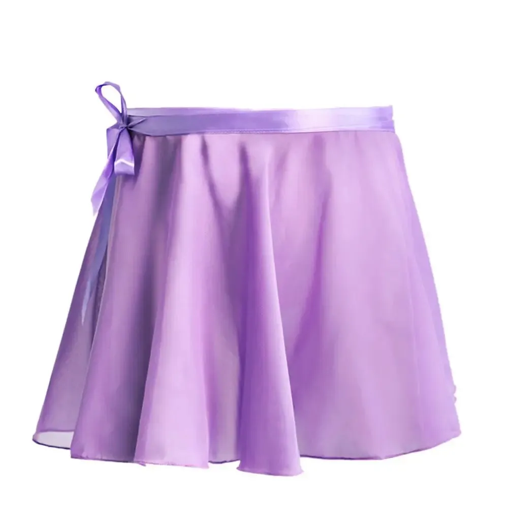 Women's Chiffon Ballet Skirt Lace-Up Dance Mini Tutu for Adults